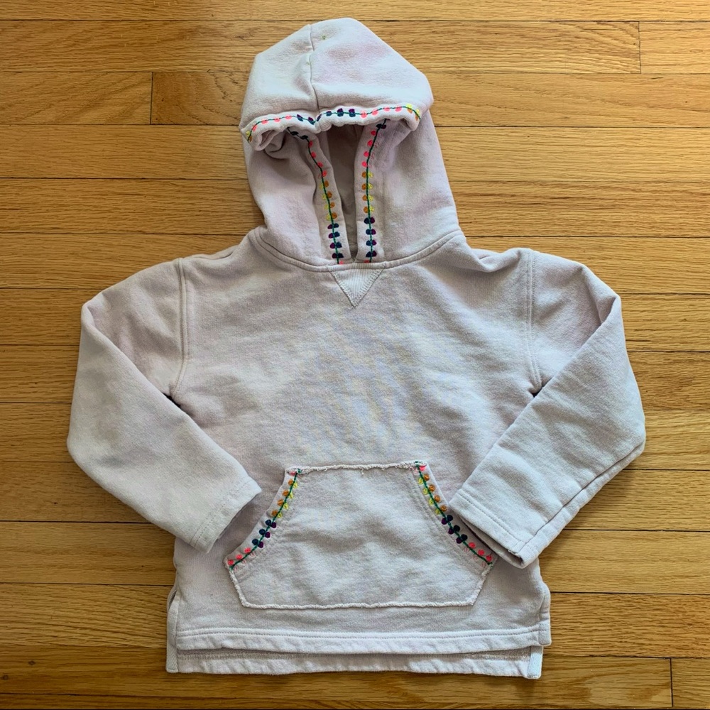 Hoodie by Peek Size 6/7 pale pink